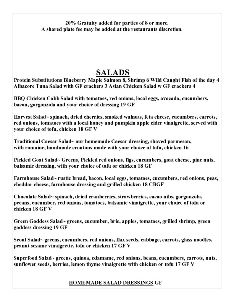 Menu – Bite Restaurant